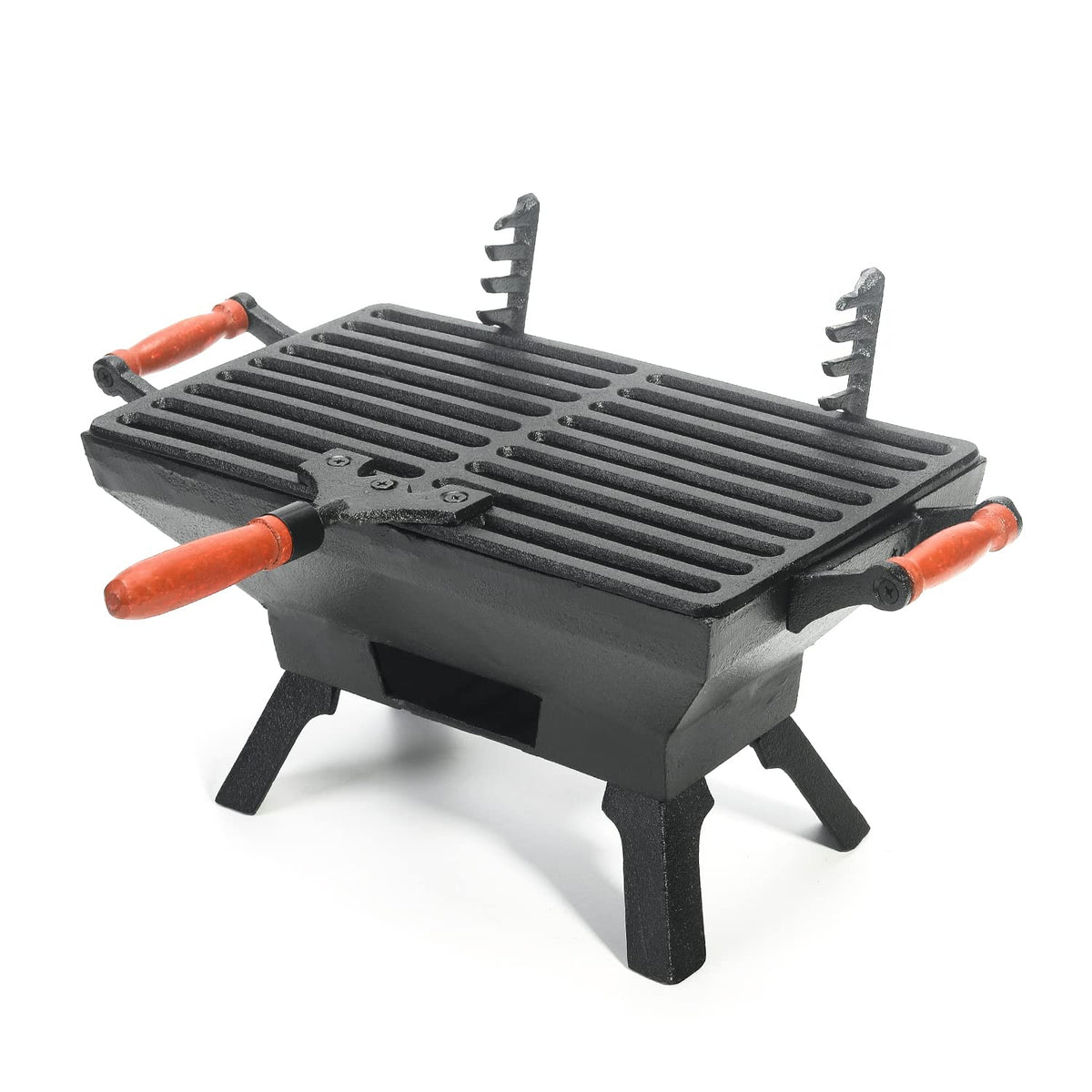 Sungmor front view of compact tabletop grill showing cooking surface benefit