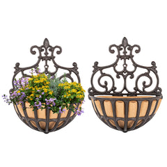Sungmor front view wall basket showing vintage design and sturdy build benefits