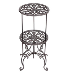 Sungmor front view showing vintage cast iron stand and stable support