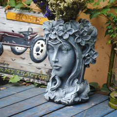 Sungmor planter side profile highlighting depth and stable base for outdoor placement