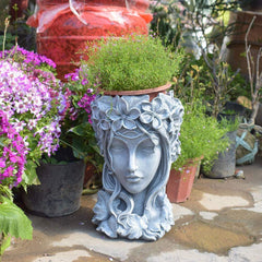 Sungmor planter filled with succulents demonstrating abundant growth and decorative impact