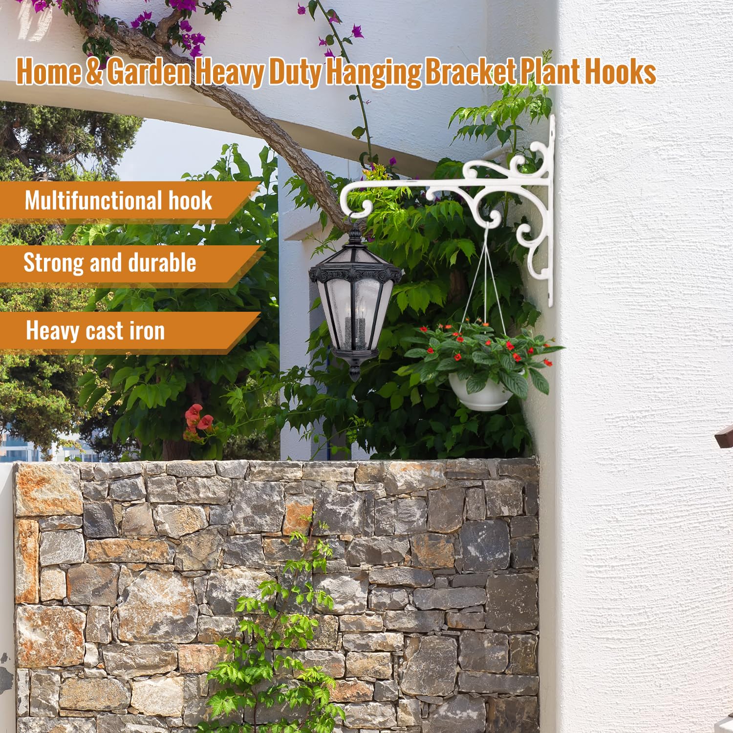 Sungmor hook with wind chimes showing decorative versatility and outdoor charm benefit