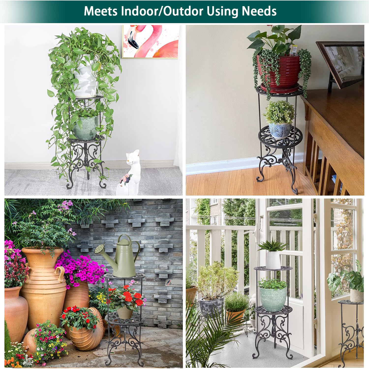 Sungmor on patio with plants offering rustic decor and space-saving