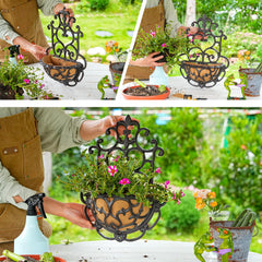 Sungmor planter mounted on balcony railing to save floor space and add greenery