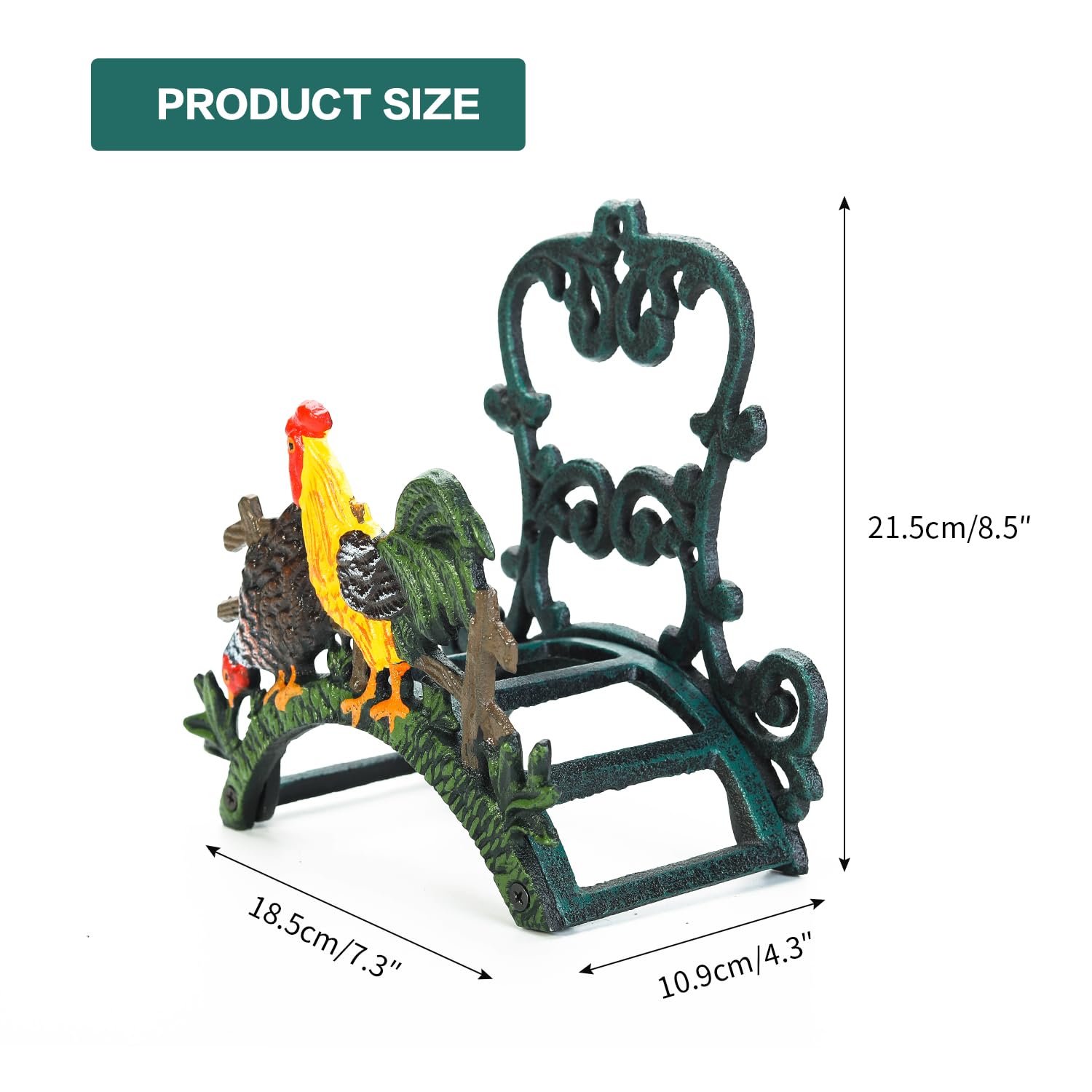 Sungmor size scale next to door frame showing compact dimensions and fit