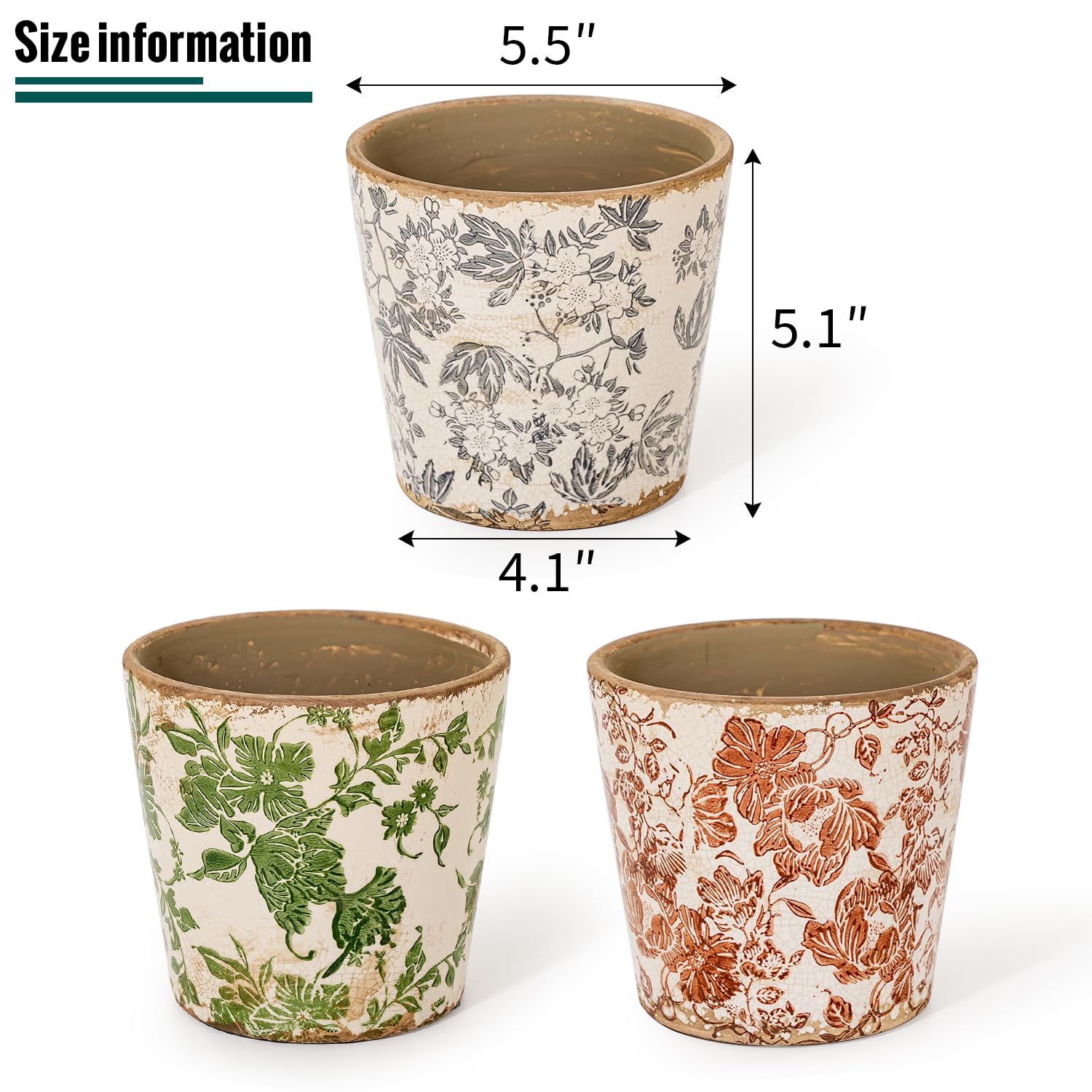 Sungmor planters styled on living room shelf adding rustic decorative charm