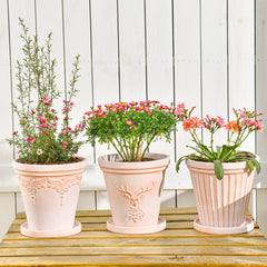 sungmor three pots on windowsill lifestyle showing coordinated display benefit
