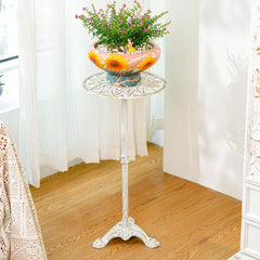 Sungmor close-up of top tray diameter showing secure pot placement and decorative rim