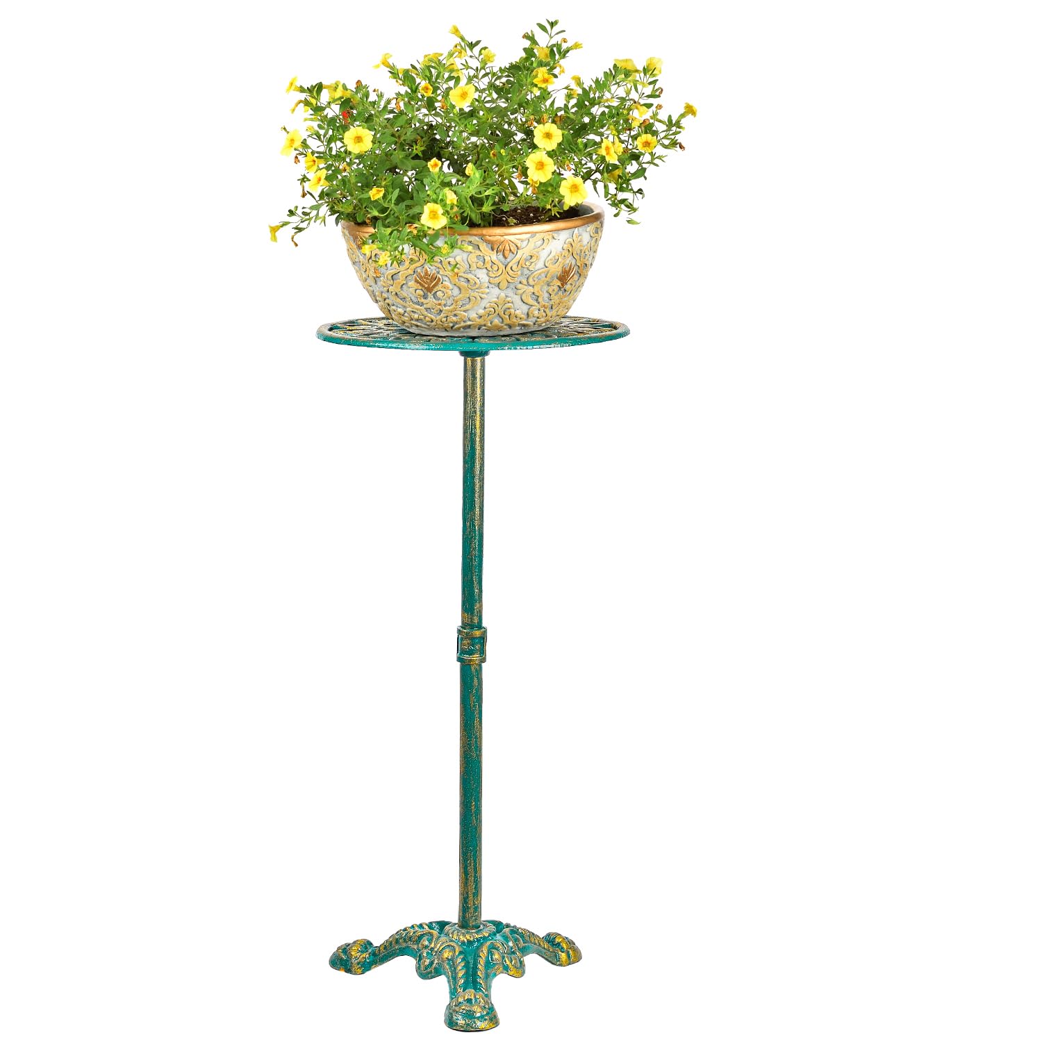 Sungmor top tray close-up showing 11.4-inch diameter for medium pots