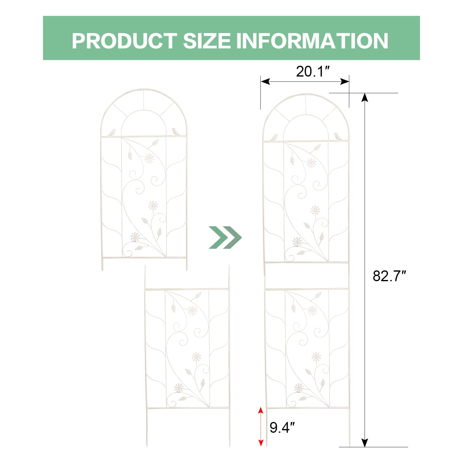 Sungmor two panel arrangement showing paired support and balanced design
