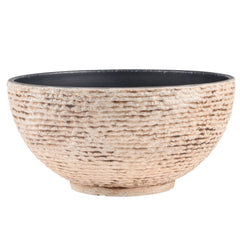 Sungmor bowl holding water and aquatic plants, demonstrates watertight planting benefit