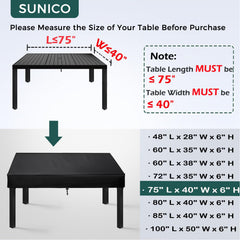 SUNICO close-up of 600D fabric texture demonstrating durable protection