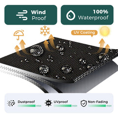 SUNICO cover over table on patio demonstrating weather protection and clean appearance
