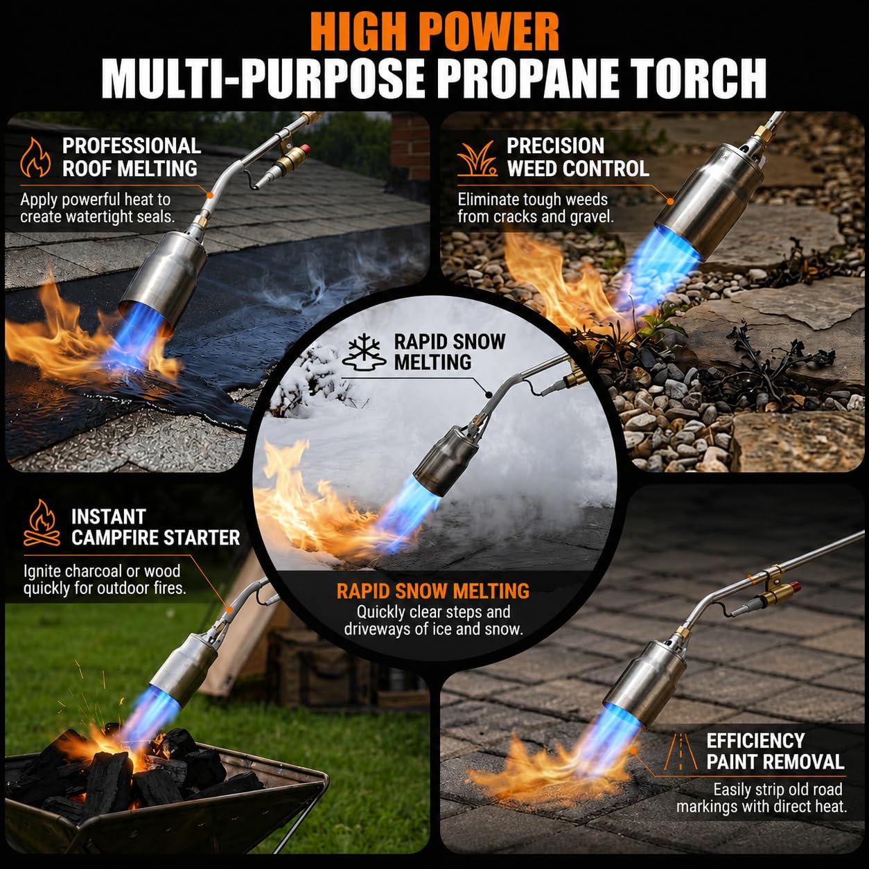 SuniqFyre short mode precision use charring wood and tight-area work