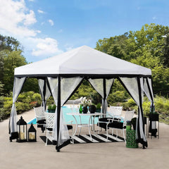 Sunjoy weather-resistant canopy fabric texture for UV reflection