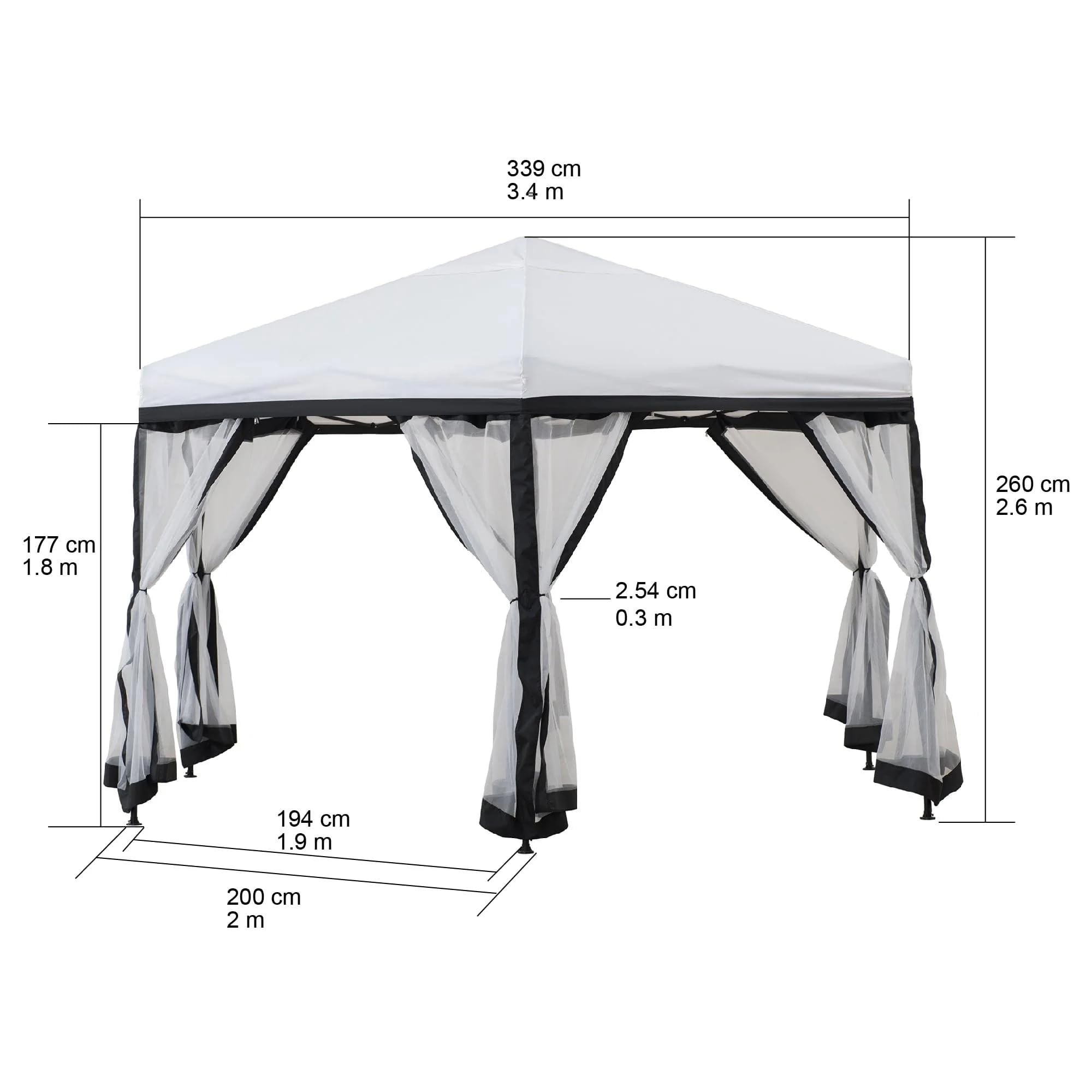 Sunjoy gazebo in backyard lifestyle scene creating outdoor living space