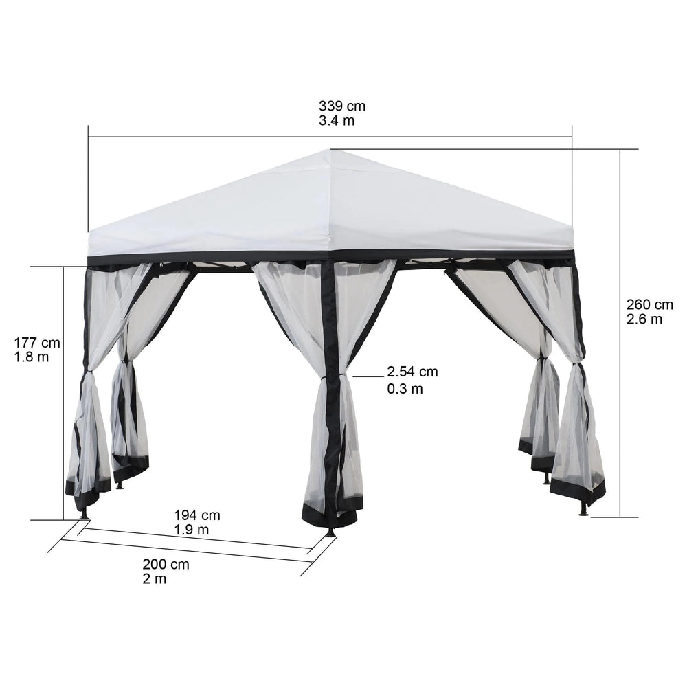 Sunjoy gazebo in backyard lifestyle scene creating outdoor living space
