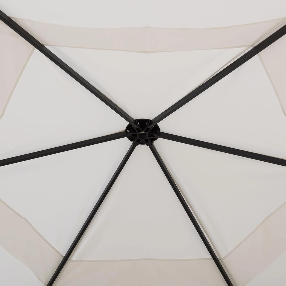 Sunjoy adjustable leg button showing three-height setup option