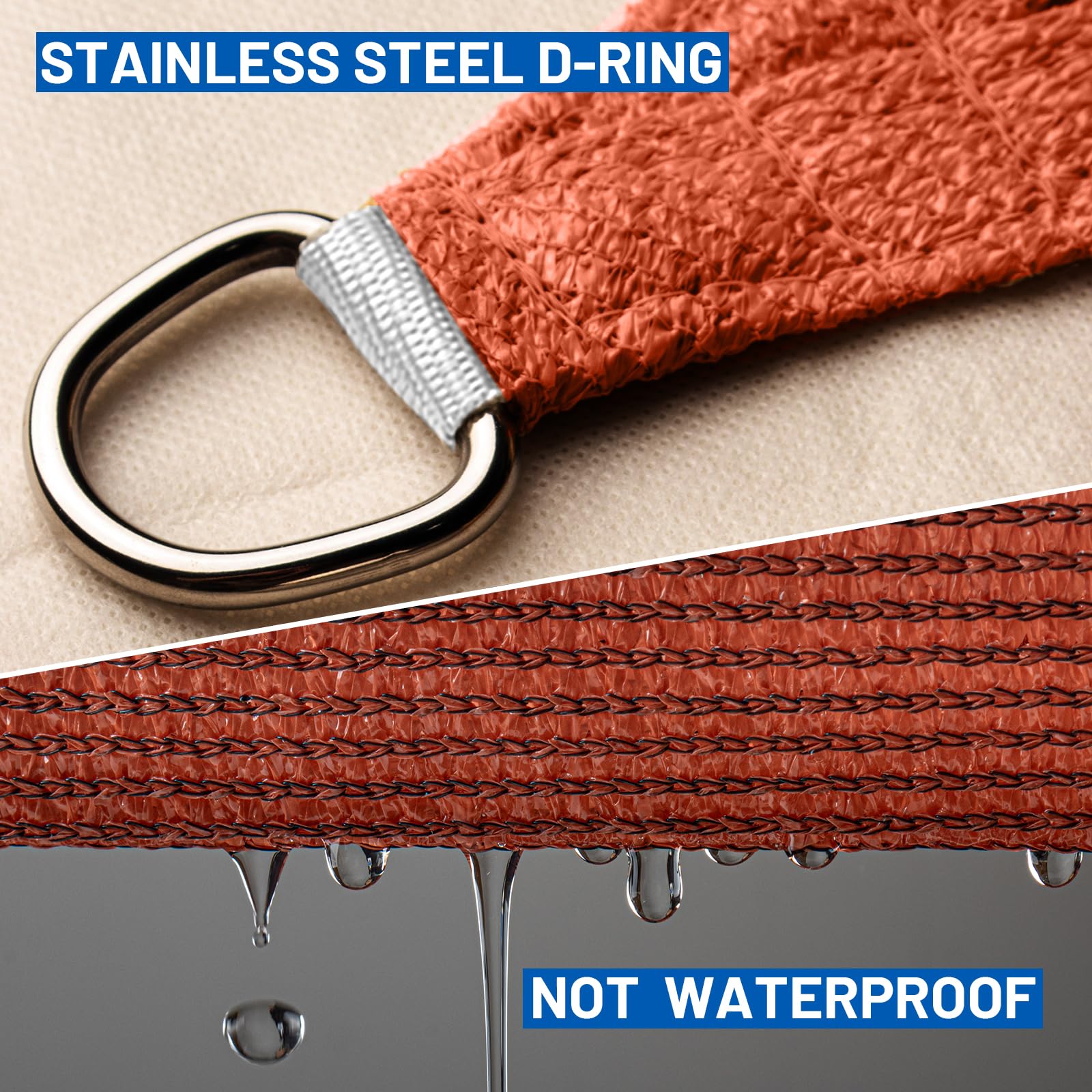SUNLAX curved edge stitching detail, prevents sagging and maintains taut fit