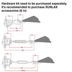 SUNLAX reinforced corner D-ring detail showing durable attachment benefit
