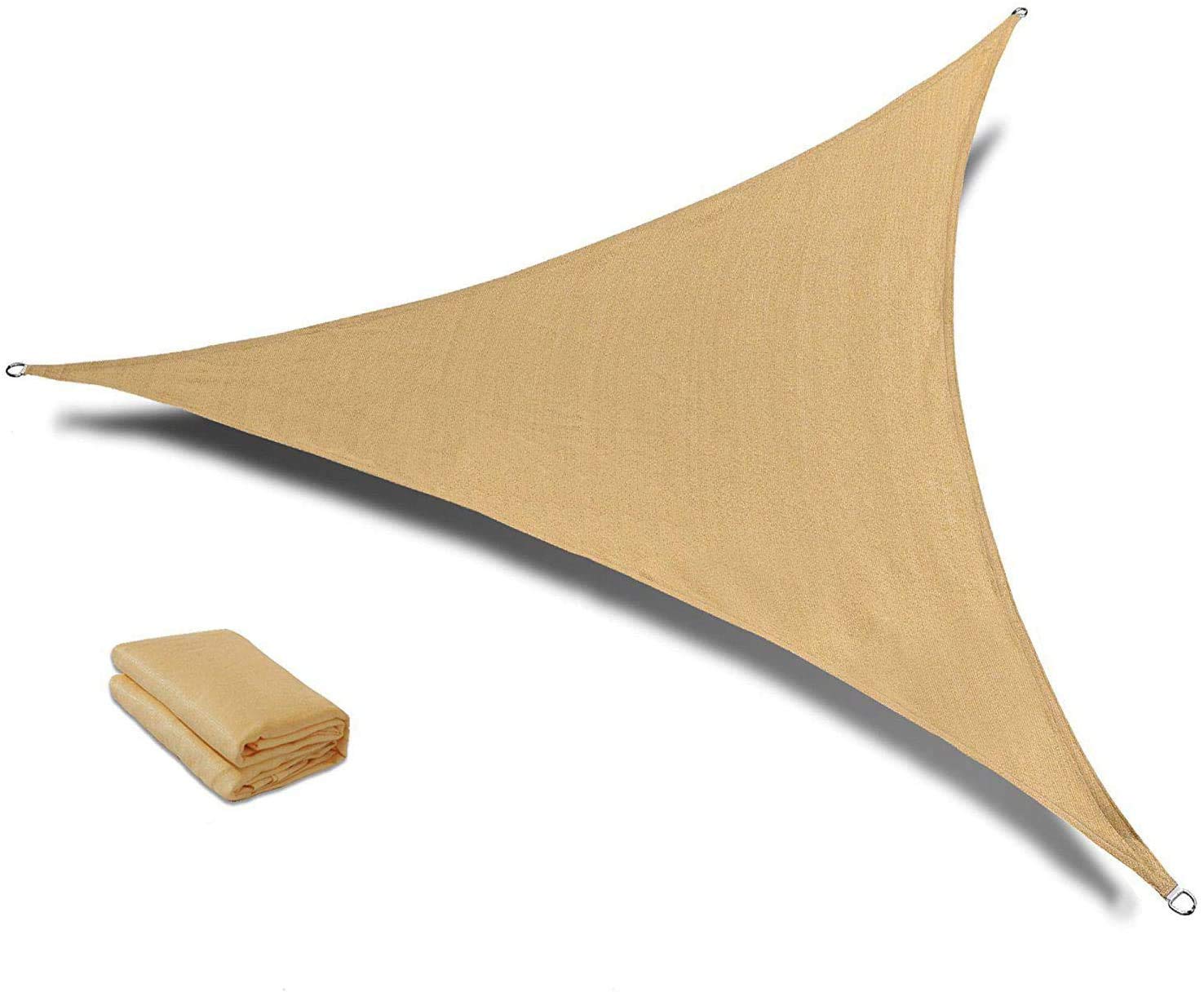 SUNLAX triangle shade front view showing full coverage and clean profile