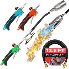 Sunlight Charcoal torch front view showing robust head and control benefits