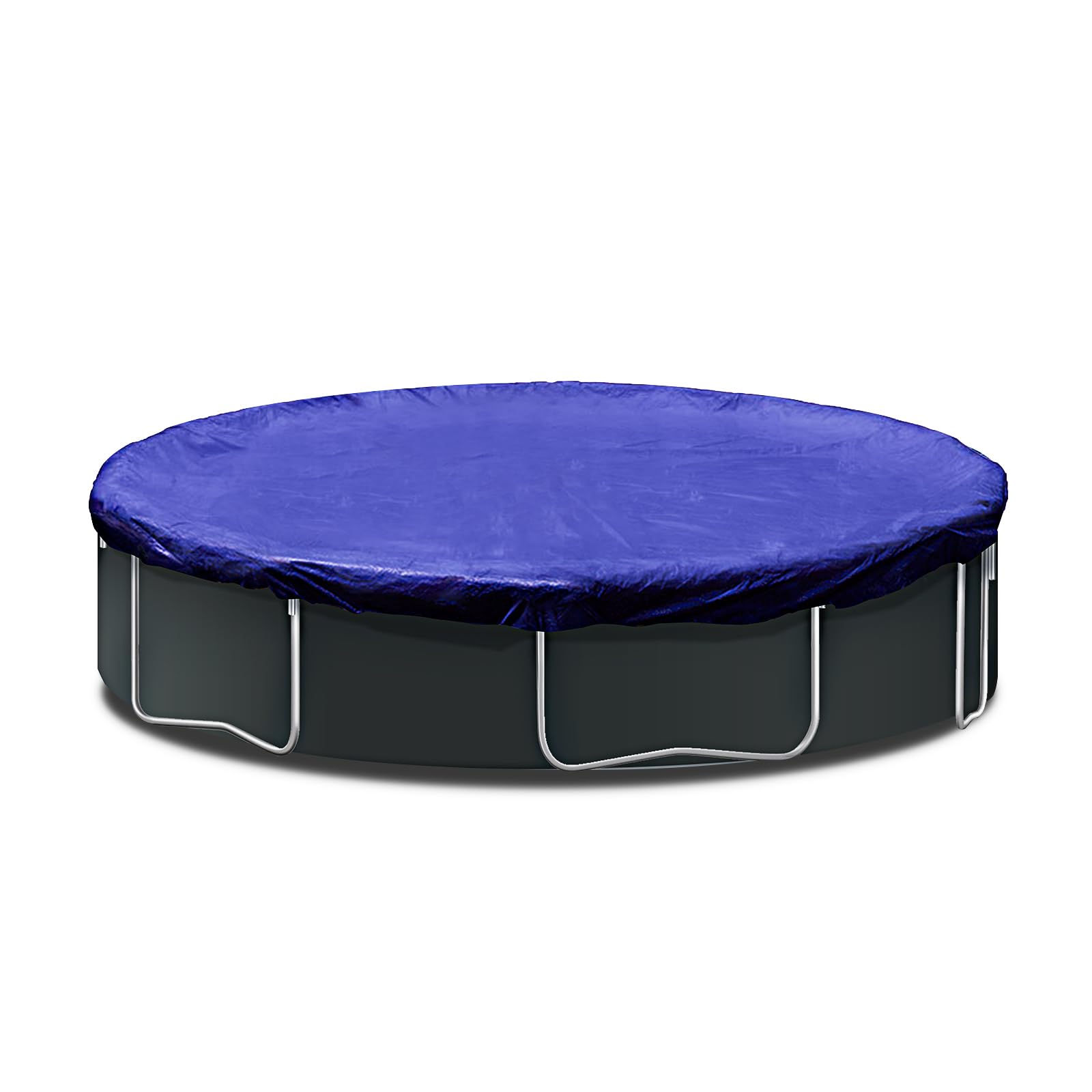 SUNLITAP front view of packaged 32ft ground cover showing product size and branding, protects pool base