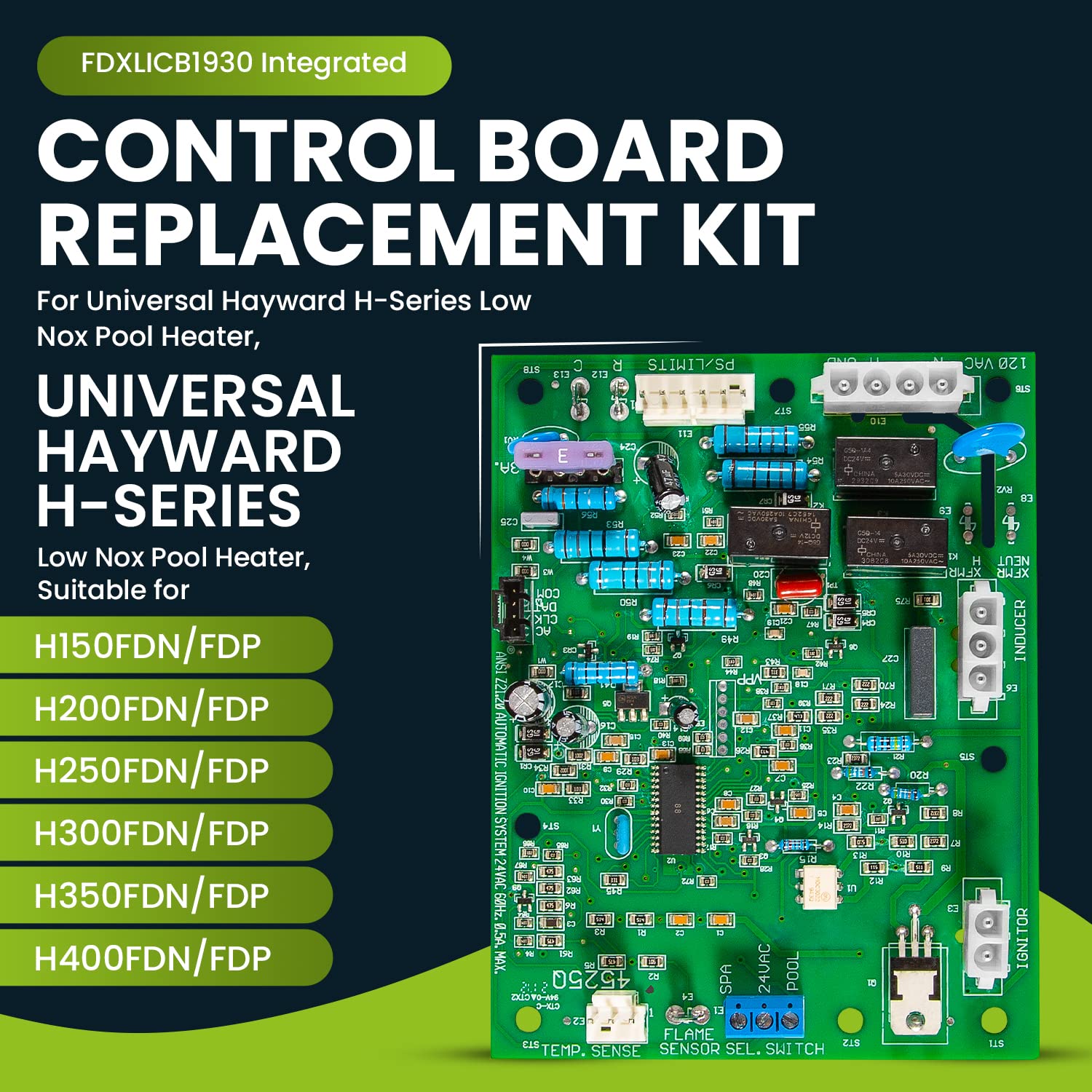 Sunluway control board close-up of components demonstrating durable construction