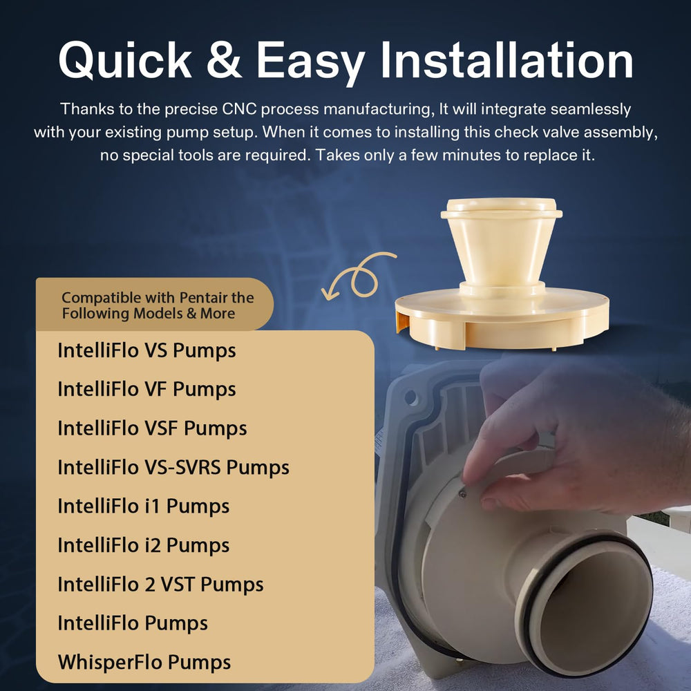 Sunluway diffuser beside hands shows compact scale for 1/2–2 HP pumps