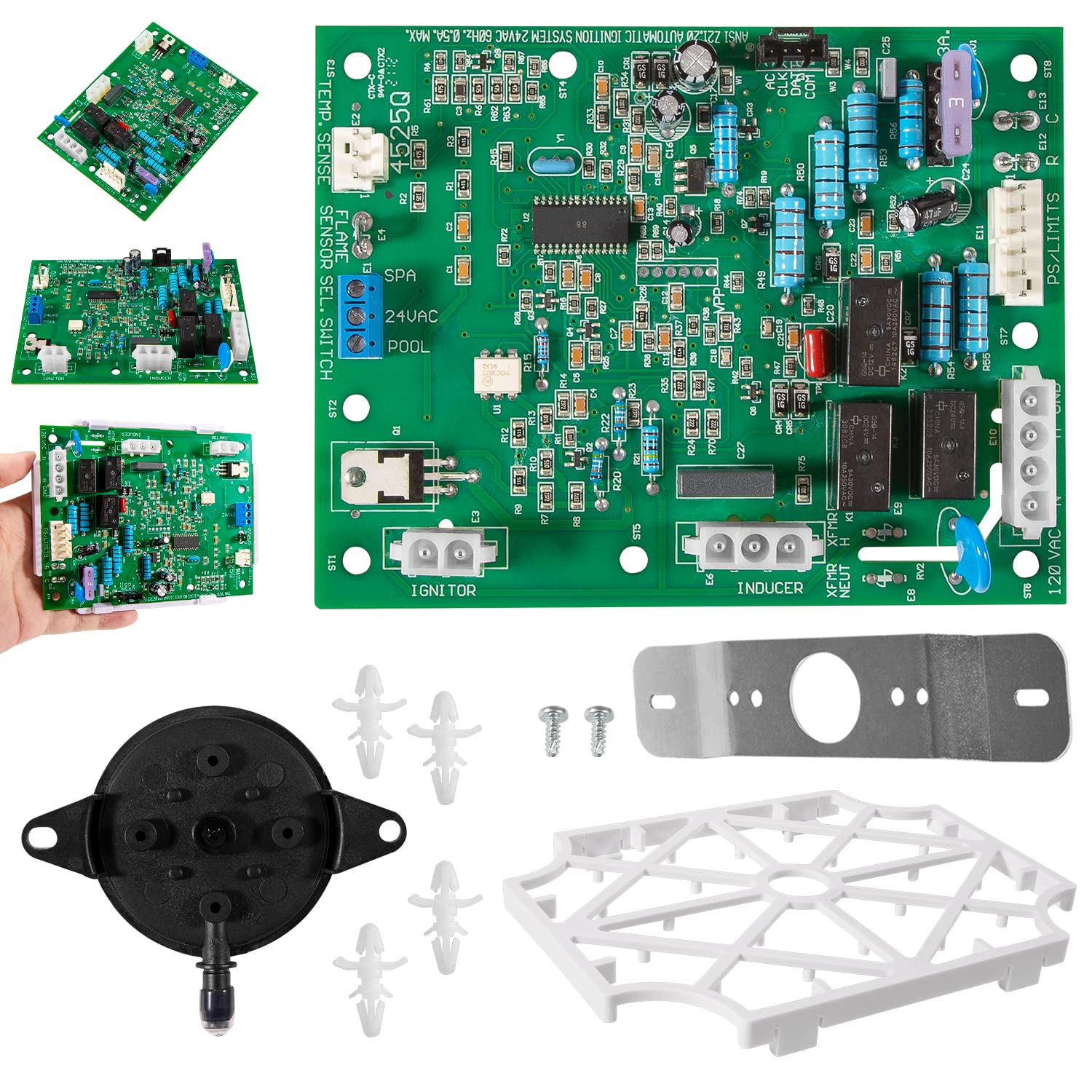 Sunluway FDXLICB1930 front panel showing connectors and mounting for quick replacement