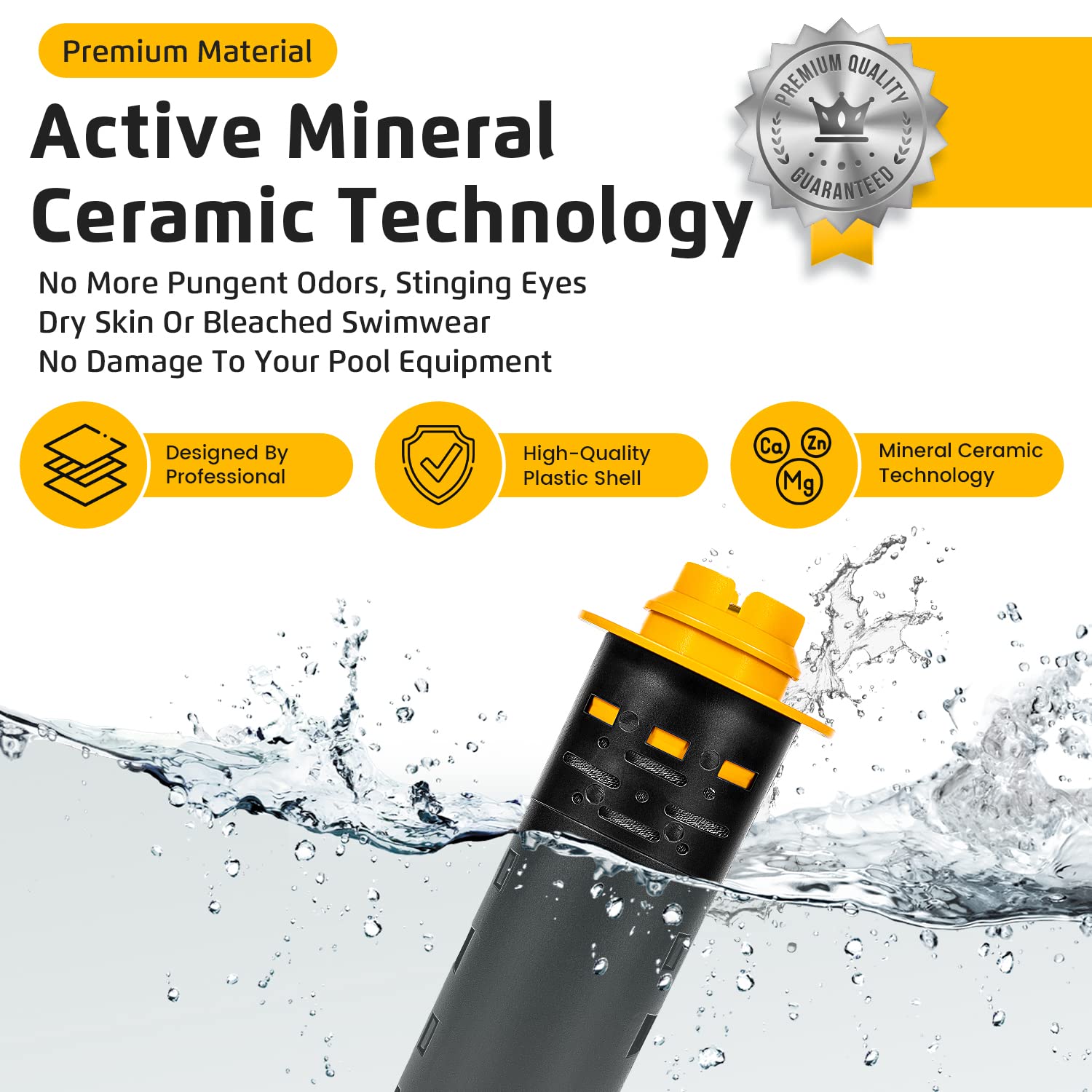 Sunluway plastic shell and product label highlighting durable construction