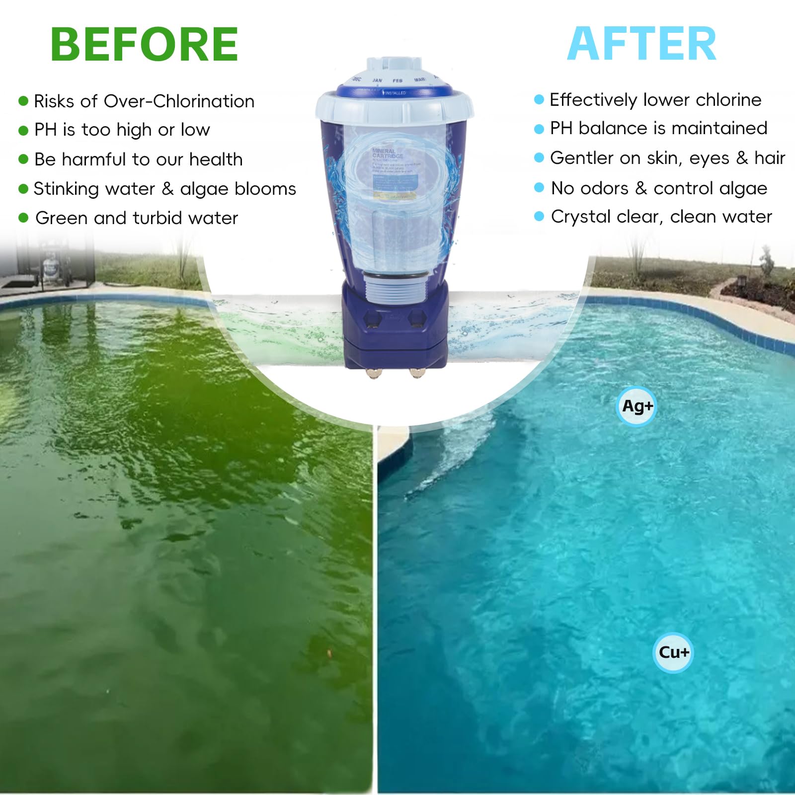 Sunluway detailed view of threaded base ensuring secure fit and leak-free performance