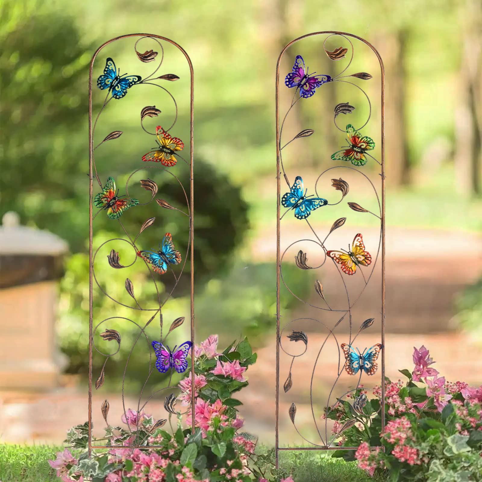 SUNNYPARK trellis displayed on patio enhancing outdoor décor and vertical interest