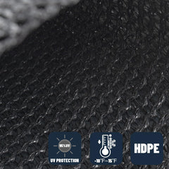 SUNNY GUARD corner rope and reinforced grommet detail for secure, durable fastening
