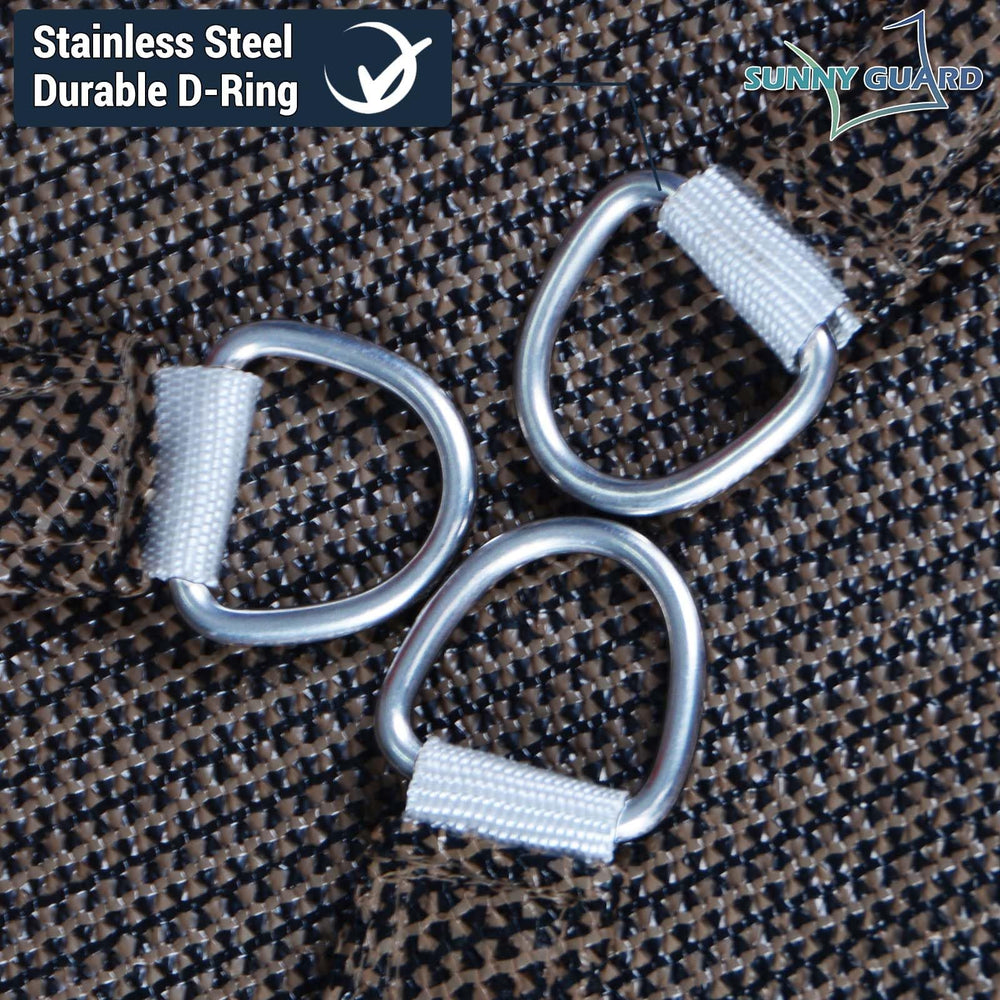 SUNNY GUARD reinforced edge seam close-up highlighting strength and tear resistance