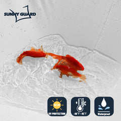 SUNNY GUARD close-up of 160GSM fabric texture highlighting tear resistance and breathability