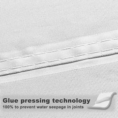 SUNNY GUARD detail of hot-sealed splice demonstrating waterproof seam protection