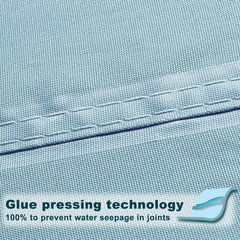 SUNNY GUARD reinforced edge detail for tear resistance and durability