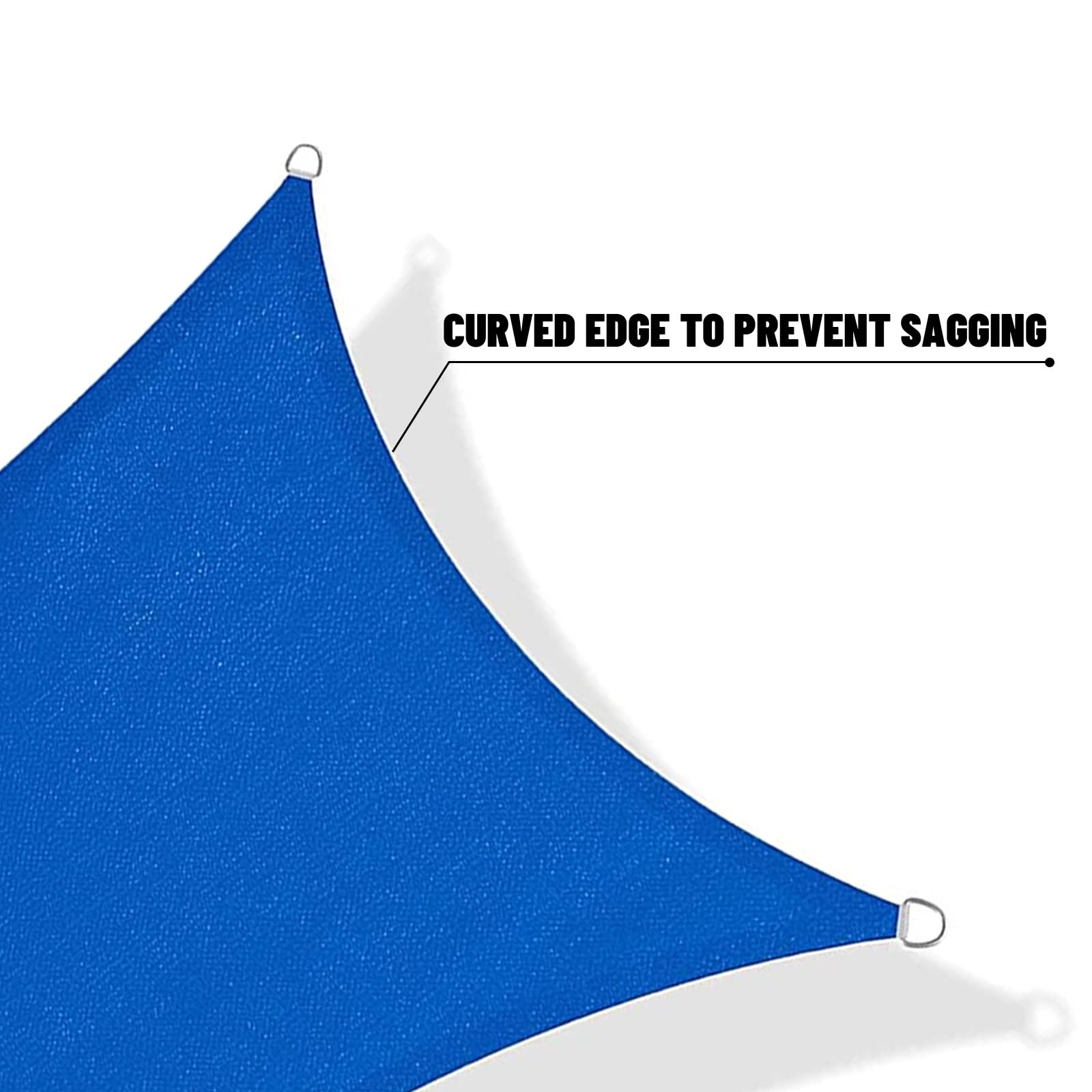 SUNNY GUARD scale image beside lounge chairs showing 10x13 size and area coverage