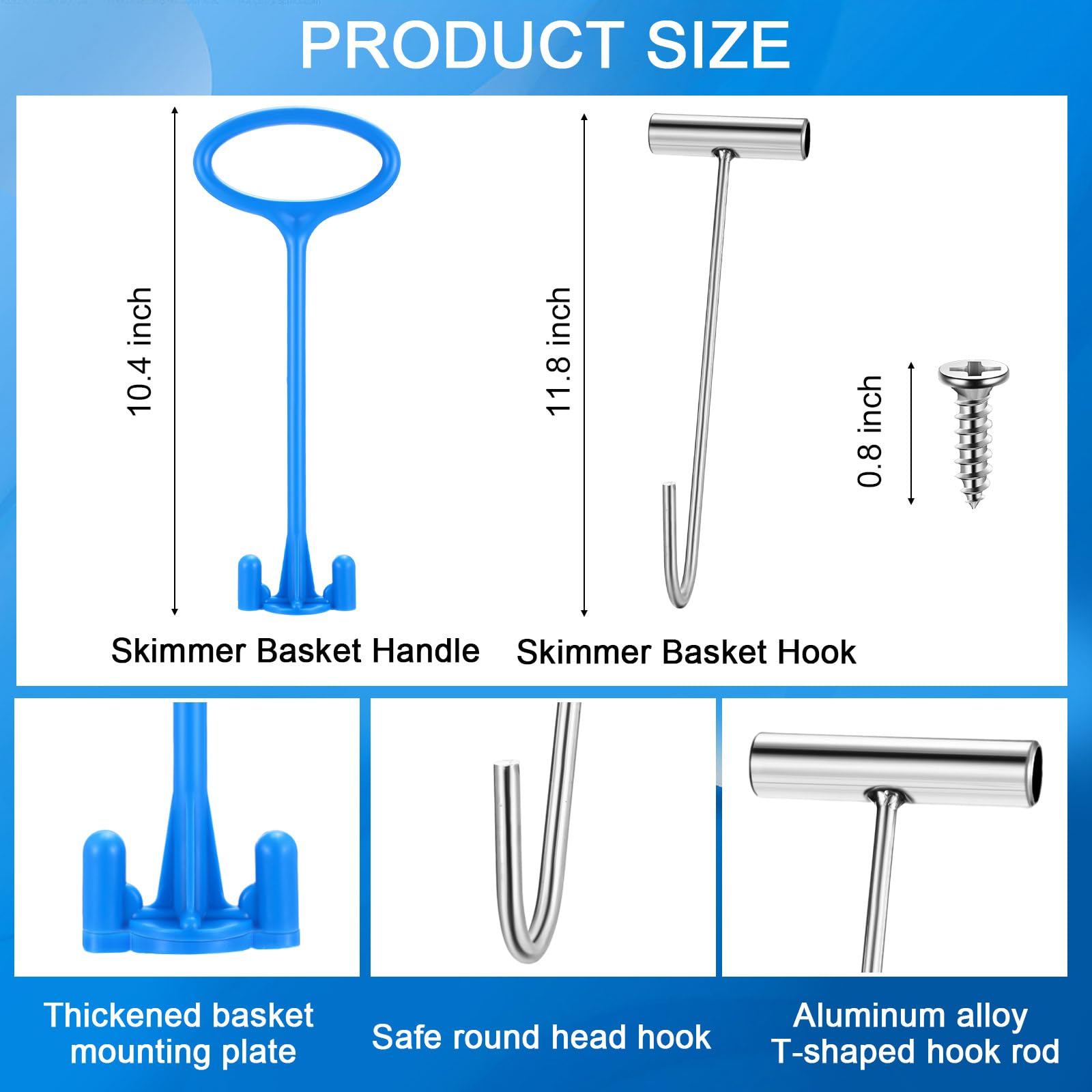 Sunnychicc basket fitted inside skimmer throat to prevent clogging and protect pump