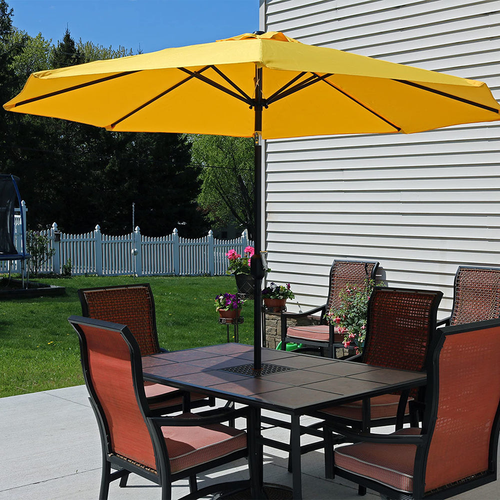 Sunnydaze backside fabric texture highlighting durable polyester material