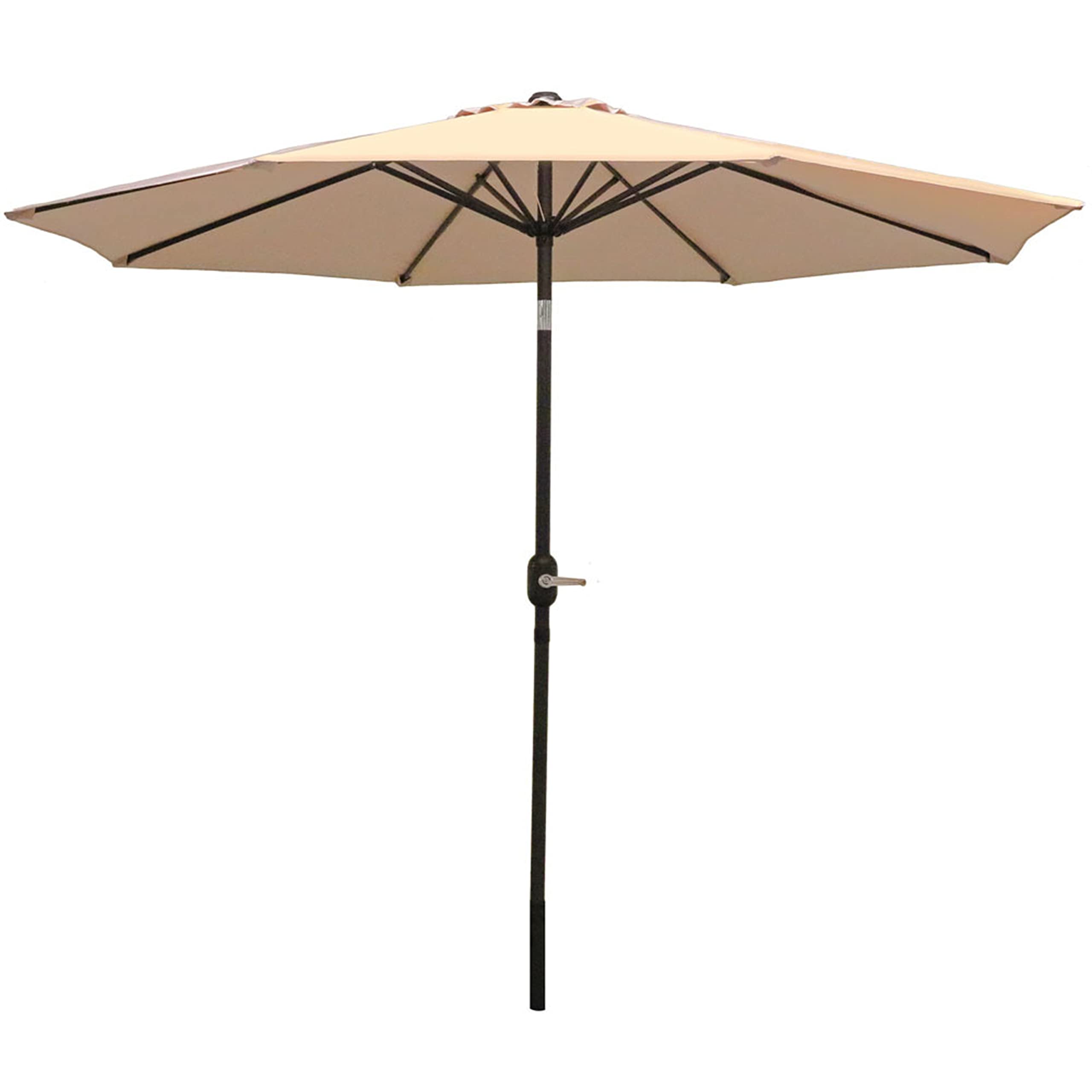 Sunnydaze beige canopy front view showing broad shade and clean look