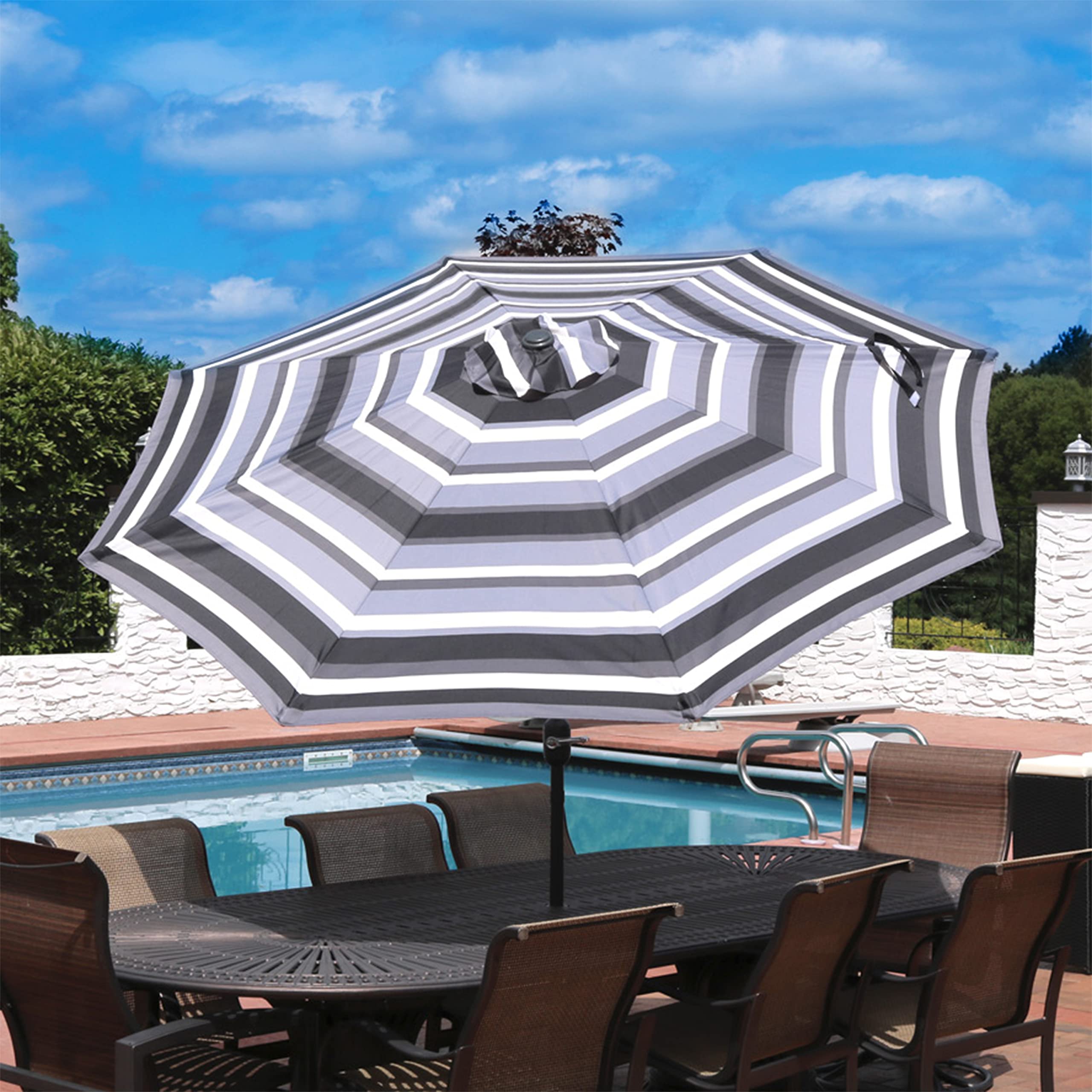 Sunnydaze vented canopy top detail promoting airflow and wind resistance
