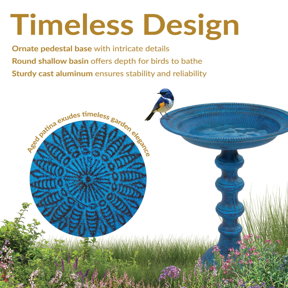 Sunnydaze close-up of bowl texture highlighting durable cast-aluminum and easy cleaning
