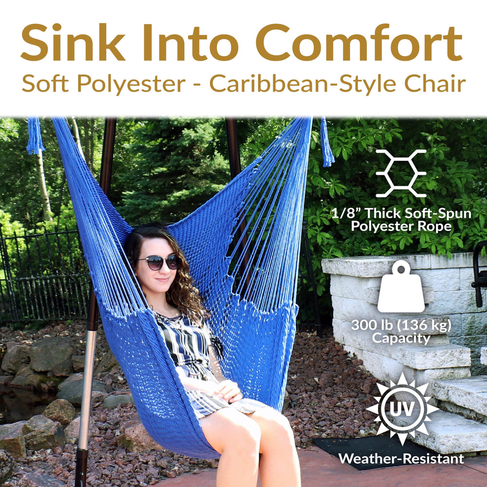 Sunnydaze Decor close-up polyester weave detail highlighting durable, comfortable texture