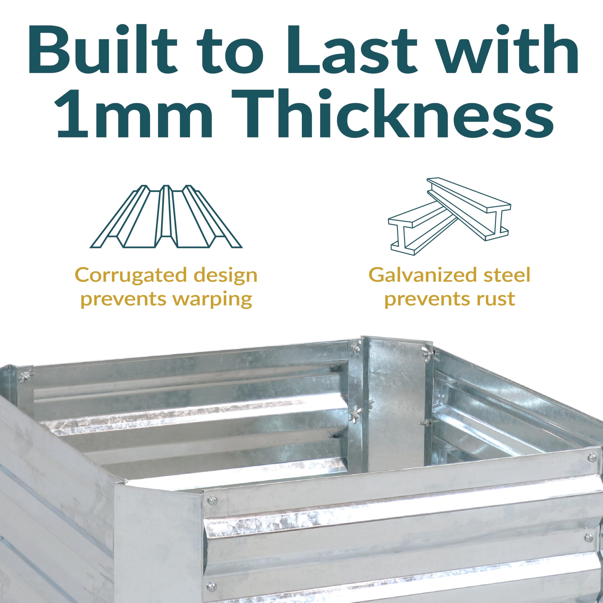 Sunnydaze corner joint close-up highlighting secure fasteners and stable construction benefit