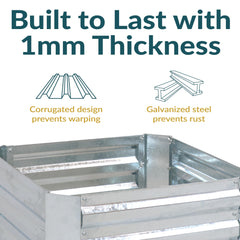 Sunnydaze corner joint close-up highlighting secure fasteners and stable construction benefit