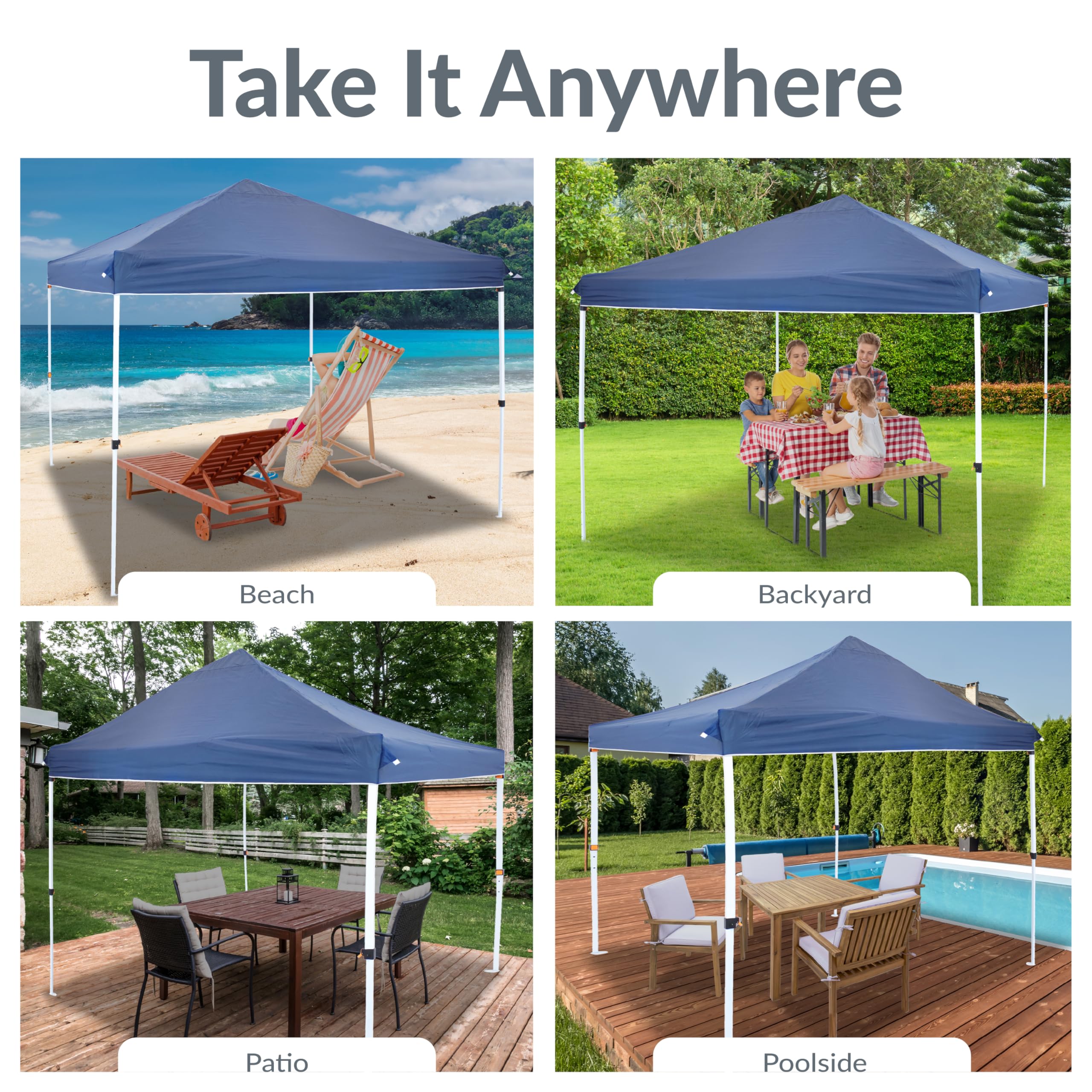 Sunnydaze canopy corner and attachment detail showing secure fit and easy install