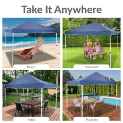 Sunnydaze canopy corner and attachment detail showing secure fit and easy install
