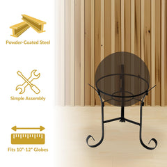 Sunnydaze Decor base and stem detail showing decorative strength and stability